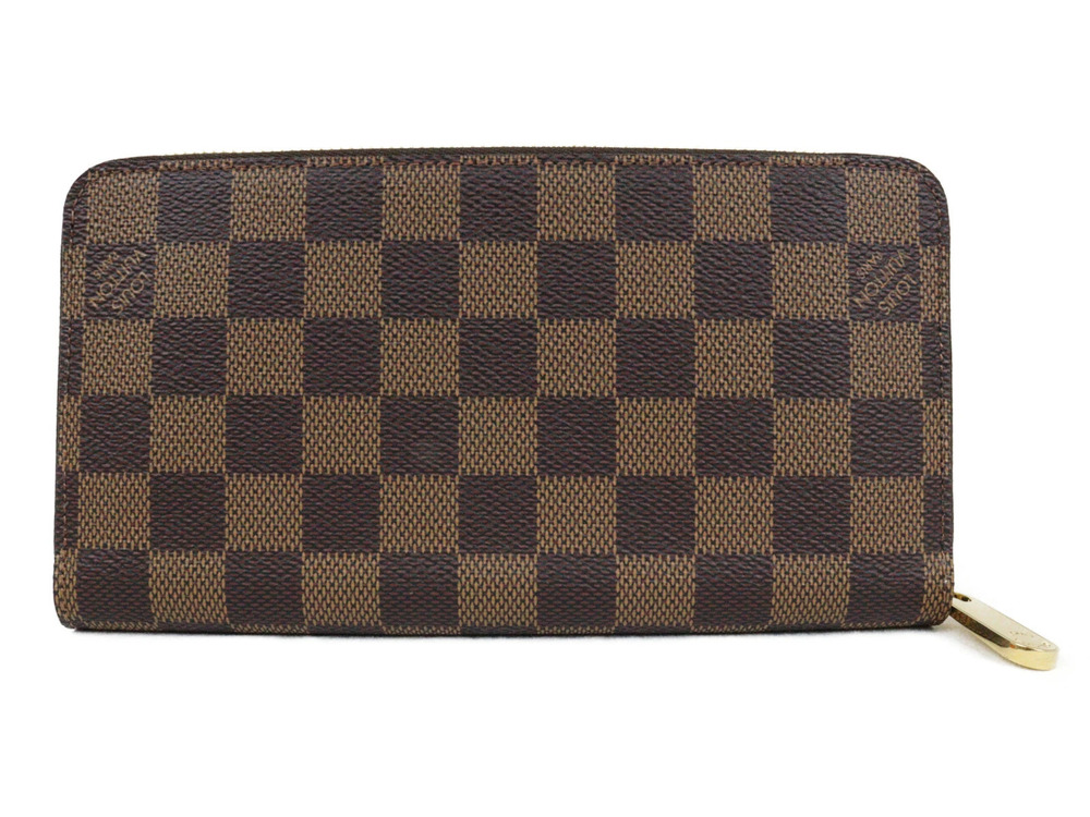 Louis Vuitton Ebene UnWith Long Wallet Damier Brown Zippy Brown